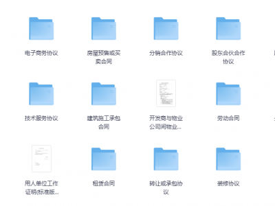 1200套实用合同模板
